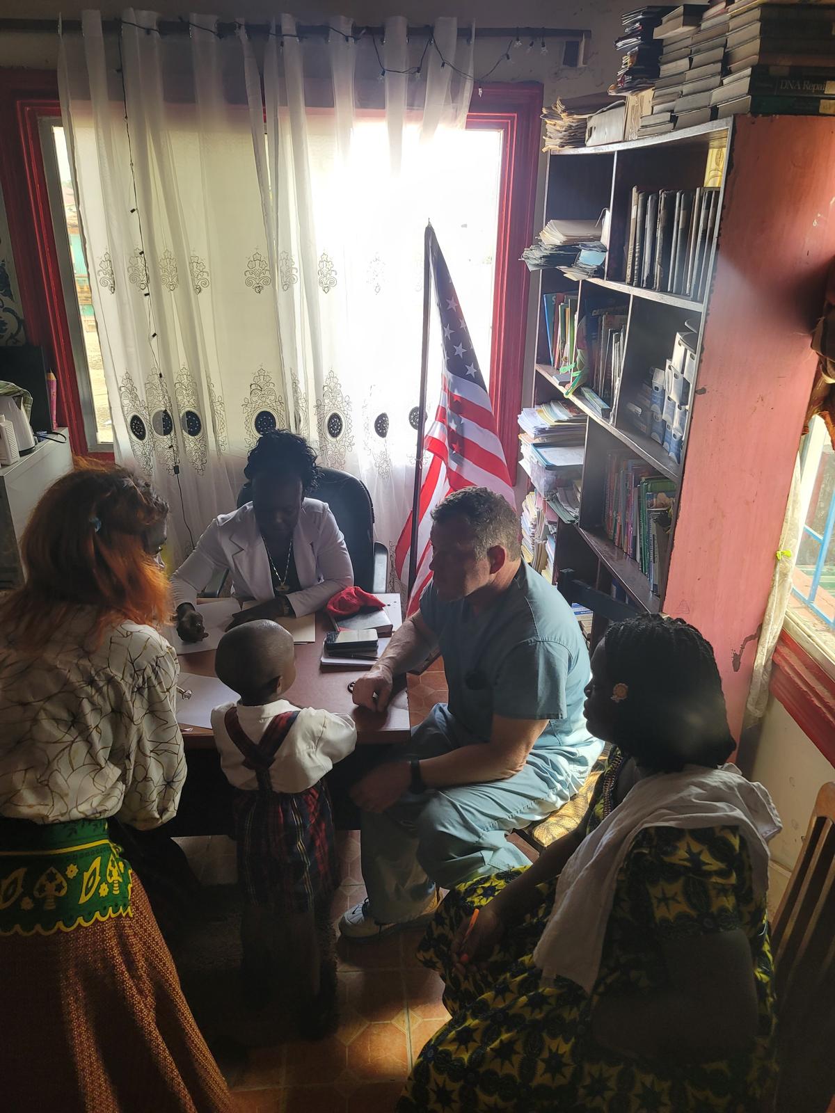 outreach Team meet with Mrs. Gertrude T. Borbor in Her Office